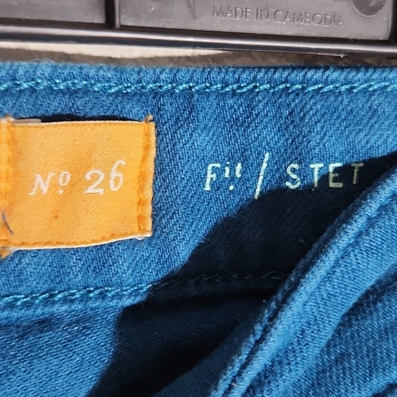 Pilcro Jeans Pants The Letter Press Turquoise Size 26 - Picture 4 of 15